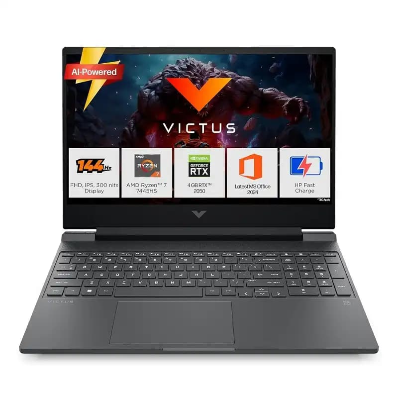 لپ‌تاپ اپن باکس Hp Victus 15 Gaming | R7 7445HS | RTX 4050 | 16GB | 512GB