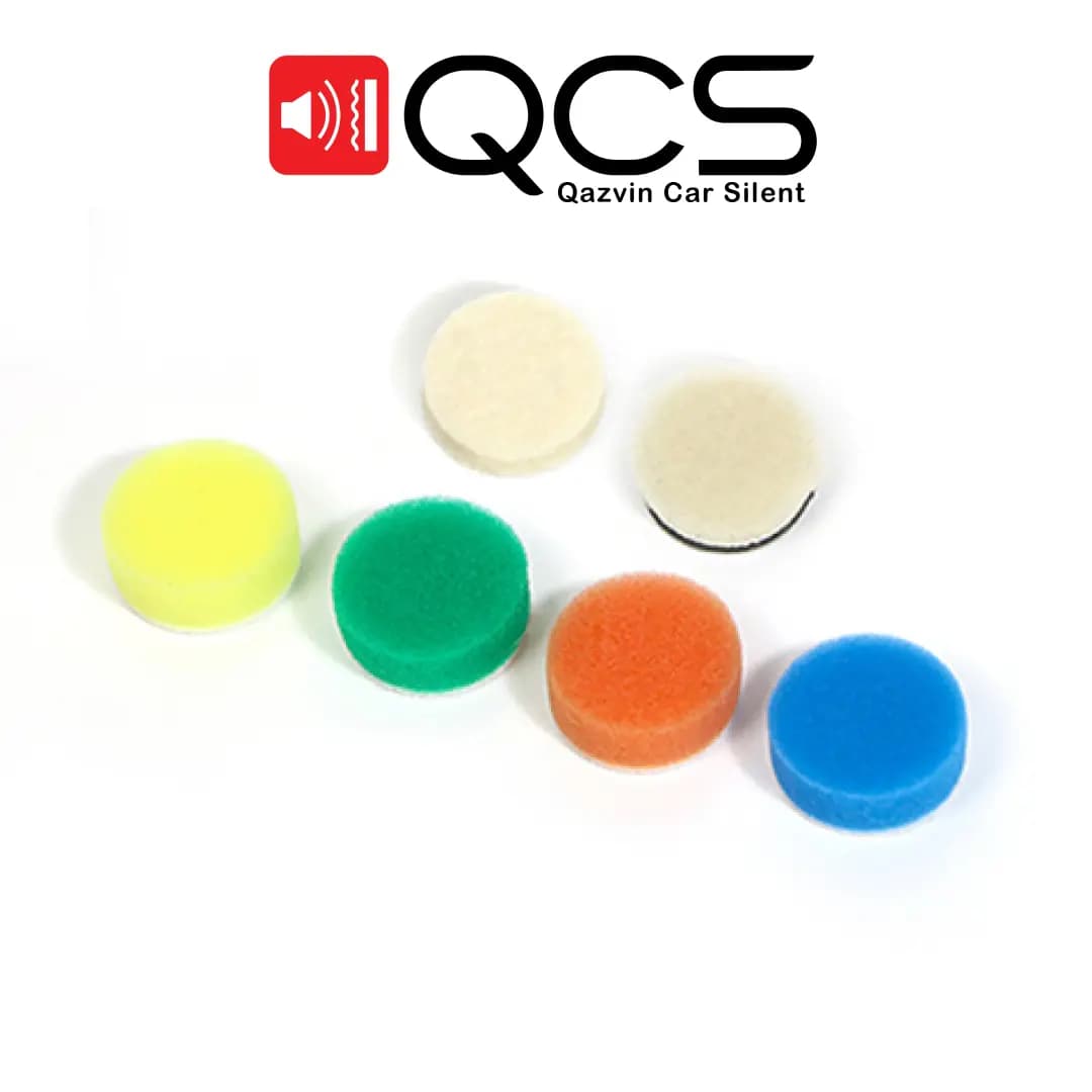 کیت 6 عددی پد پولیش مینیاتوری 50 میلی متری سورین بو مدل Surainbow Foam Buffing Mini Pad Set 2inches T017 — تصویر ۲