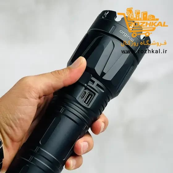 چراغ قوه اسمال سان مدل ZY-T260 لامپ P60 با قدرت نور و زوم بالا اورجینال — تصویر ۵