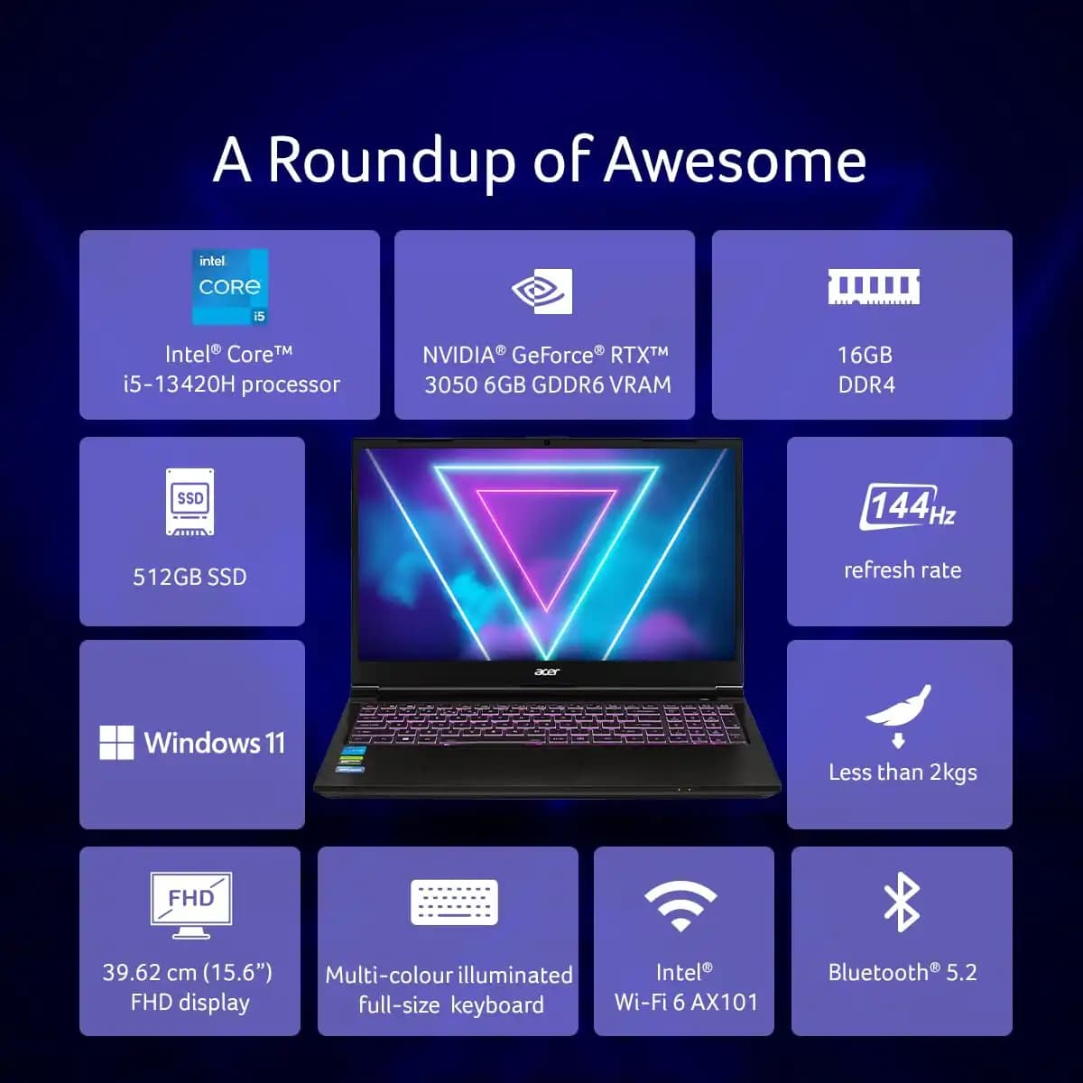 لپ تاپ ایسر مدل Acer Aspire 7 i5 13420H 16D4 512SSD 6GB — تصویر ۲