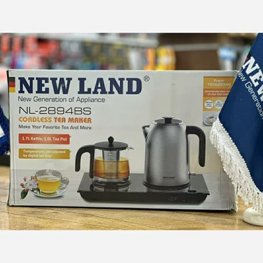 چای ساز نیولند NL2894BS؛ ۲۲۰۰ وات با تنظیم دما و پنل لمسی