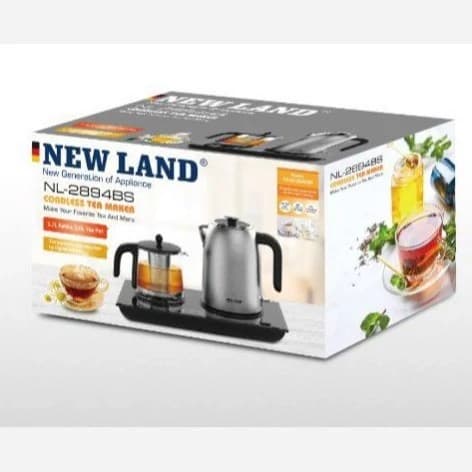 چای ساز نیولند NL2894BS؛ ۲۲۰۰ وات با تنظیم دما و پنل لمسی — تصویر ۲