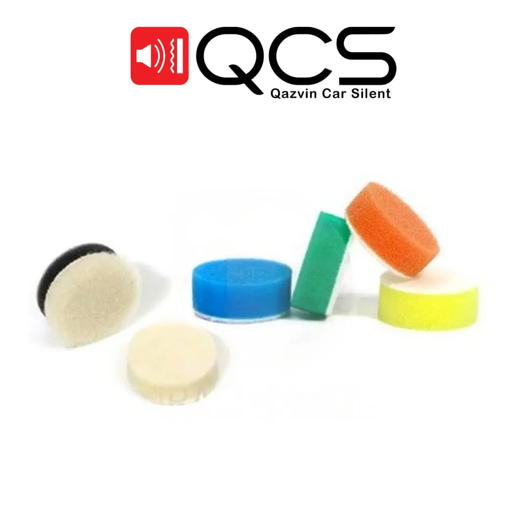 کیت 6 عددی پد پولیش مینیاتوری 25 میلی متری سورین بو مدل Surainbow Foam Buffing Mini Pad Set 1inch T012