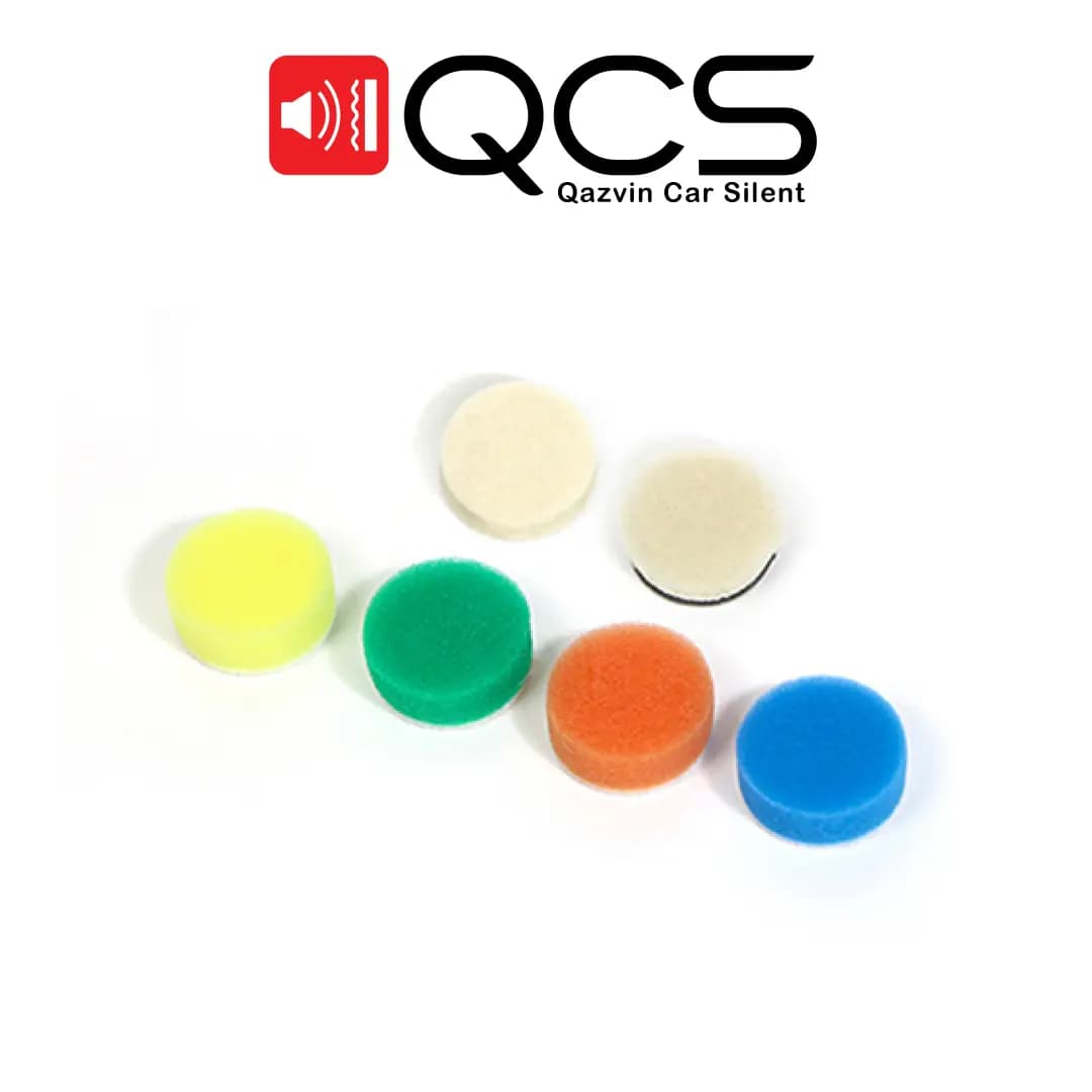 کیت 6 عددی پد پولیش مینیاتوری 25 میلی متری سورین بو مدل Surainbow Foam Buffing Mini Pad Set 1inch T012 — تصویر ۲