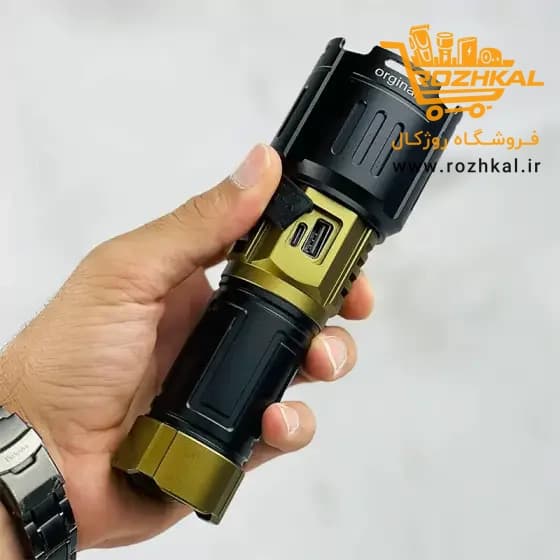 چراغ قوه پرقدرت اسمال سان مدل ZY-T305 با باتری 8800 و برد 800 متری اصلی و اورجینال — تصویر ۴
