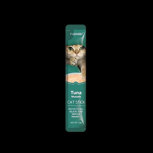بستنی گربه فنبی با طعم ماهی تن و صدف Faenbei Cat Stick with Tuna & Mussels وزن 15 گرم
