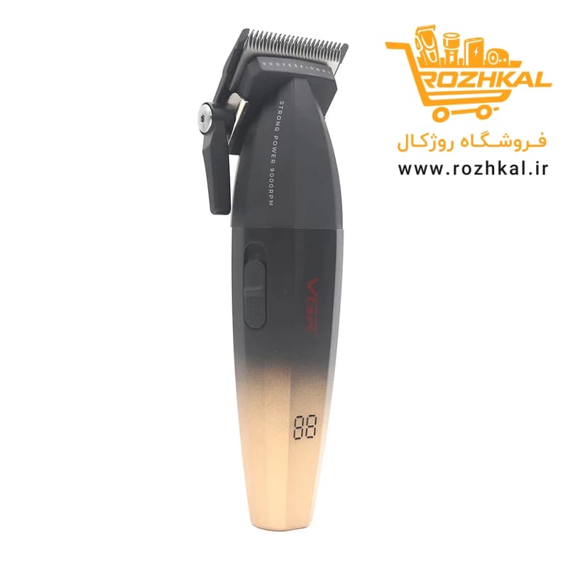 ماشین اصلاح حرفه‌ای وی جی آر مدل V-003 با تیغه سرامیکی و موتور ۹۰۰۰ مدل اورجینال — تصویر ۴