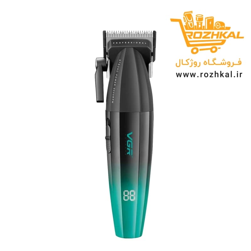 ماشین اصلاح حرفه‌ای وی جی آر مدل V-003 با تیغه سرامیکی و موتور ۹۰۰۰ مدل اورجینال — تصویر ۳