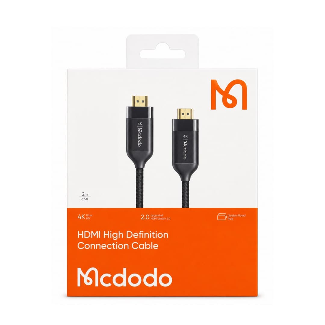 کابل انتقال تصویر HDMI کیفیت 4K مک دودو مدل CA-718 طول 2 متر — تصویر ۴