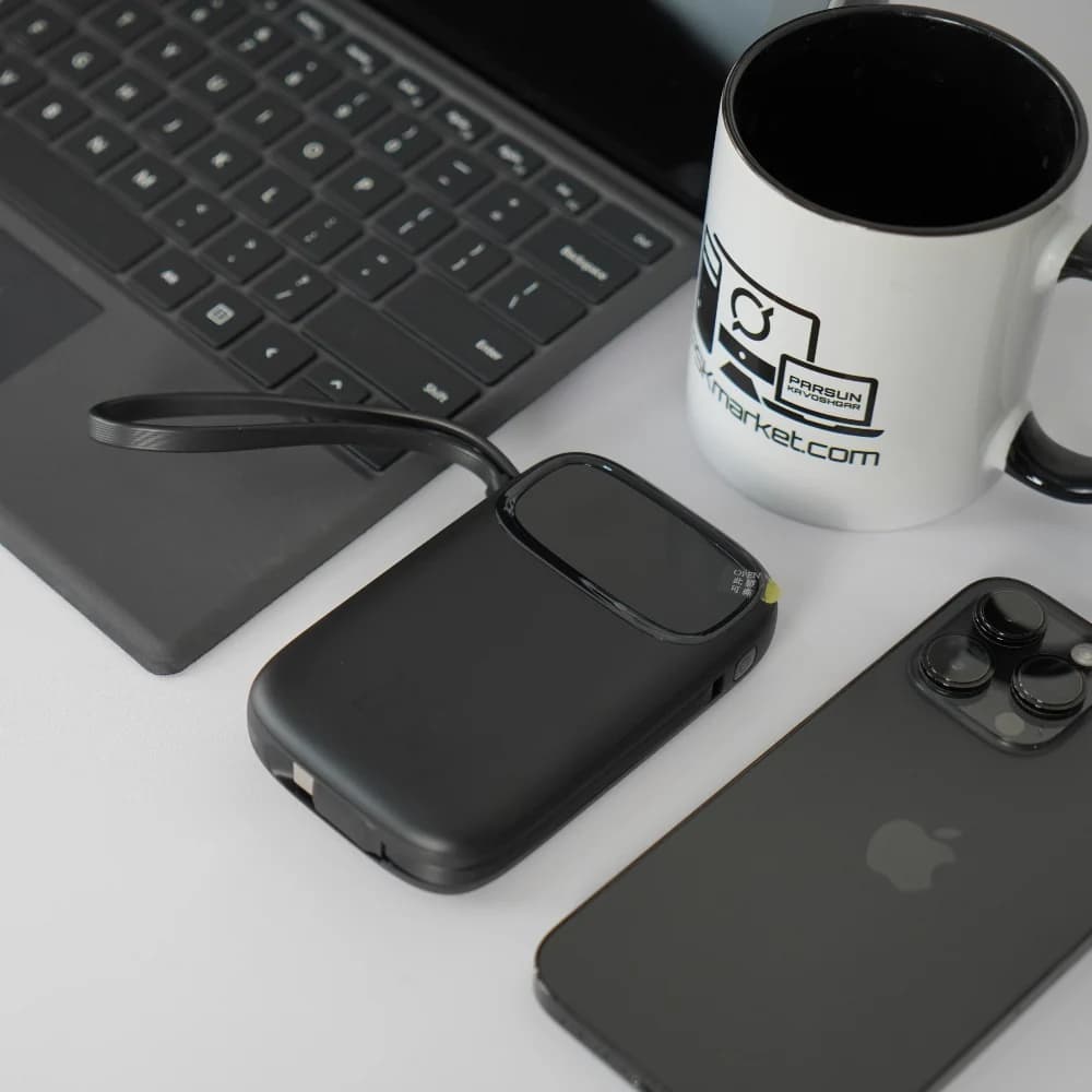 پاوربانک بیسوس 10000mAh مدل QPow2 Dual Cable — تصویر ۵