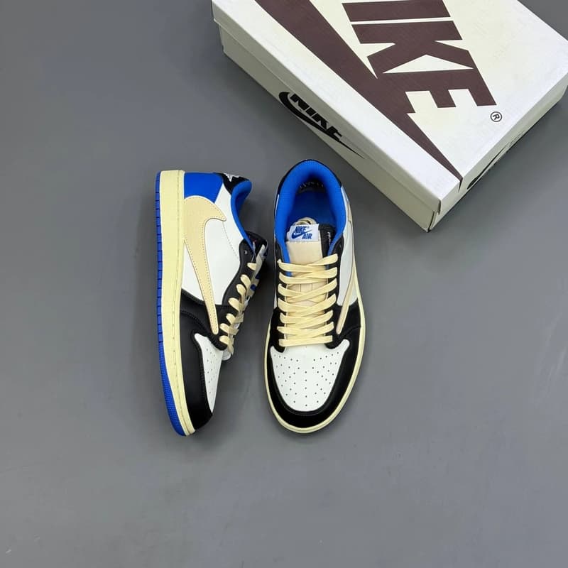 کفش کتونی مردانه نایک ایر جردن وان ترویس رویال | Nike Air Jordan 1 — تصویر ۲