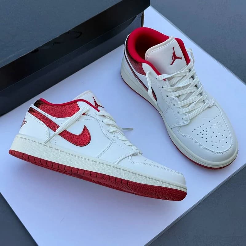 کفش کتونی نایک ایر جردن وان لو یاقوتی | Nike Air Jordan 1 Low Ruby