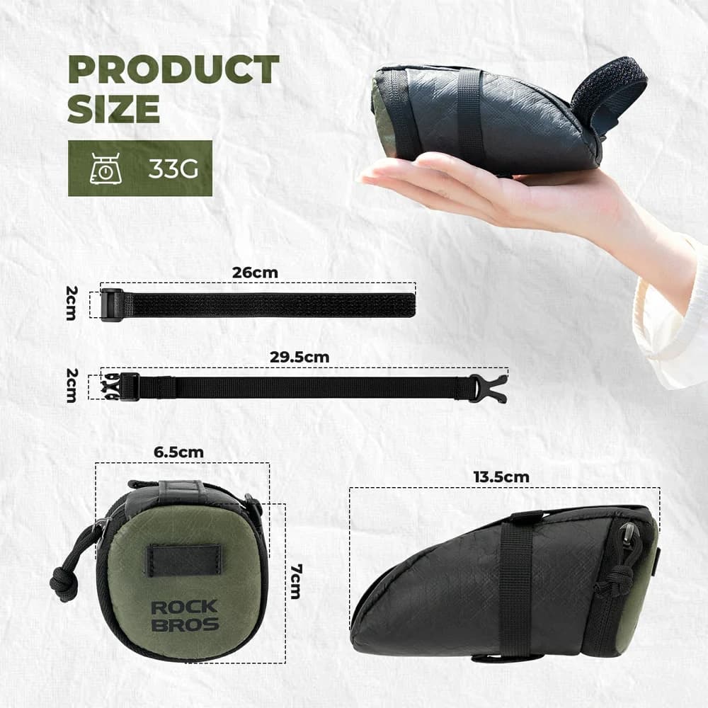 کیف زیر زین دوچرخه راکبراس ROCKBROS DB006 0.2L — تصویر ۶