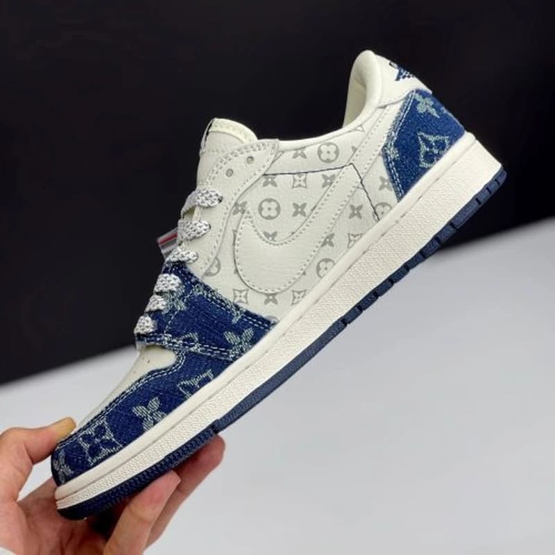 کفش کتونی نایک جردن وان لویی ویتون | Air Jordan 1 Travis Louis Vuitton — تصویر ۲