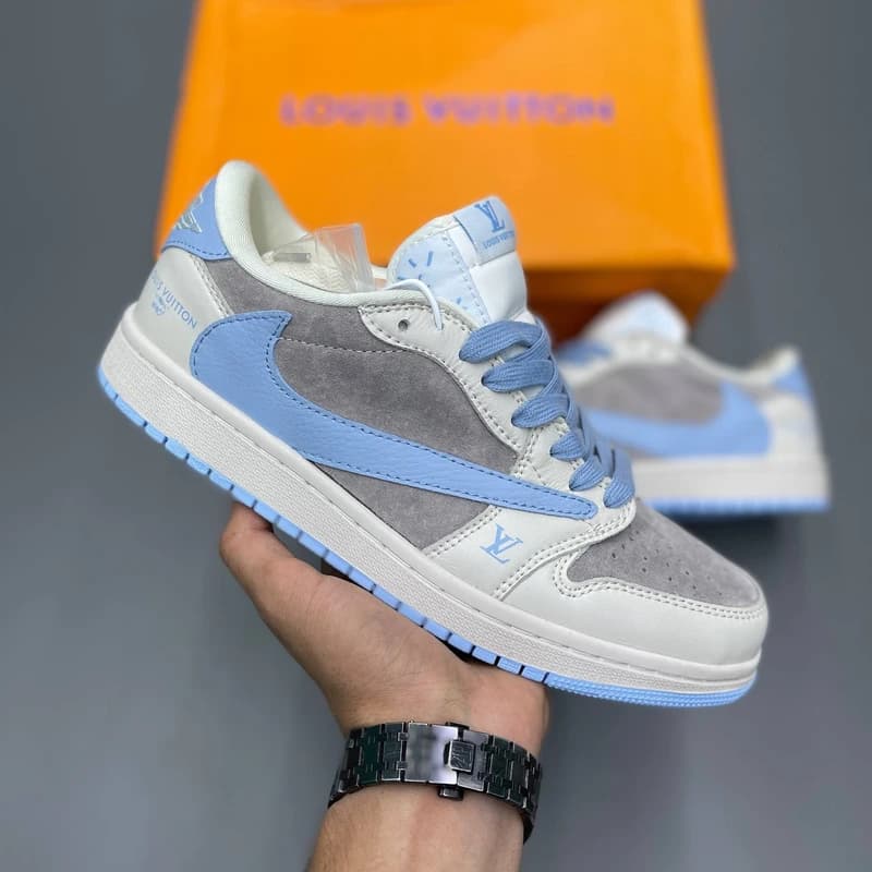 کفش کتونی نایک ایر جردن وان لویی ویتون Nike Air Jordan 1 Louis Vuitton — تصویر ۲