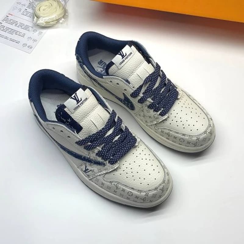 کفش کتونی نایک ایر جردن وان لویی ویتون | Air Jordan 1 Louis Vuitton — تصویر ۳