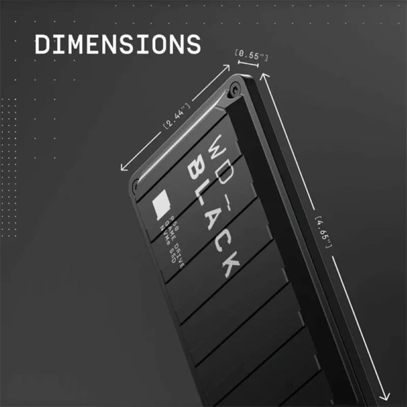 اس اس دی اکسترنال وسترن دیجیتال مدل P50 Gaming ظرفیت 4 ترابایت — تصویر ۵