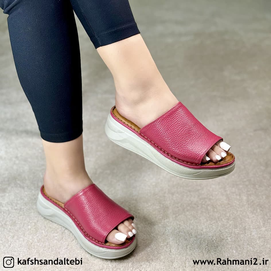 صندل طبی زنانه دکتر حس مدل دنیز (چرم طبیعی)