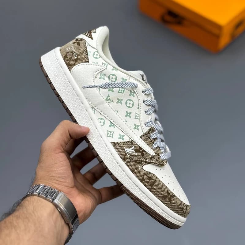 کفش کتونی مردانه ایر جردن وان لویی ویتون | Air Jordan 1 Louis Vuitton — تصویر ۳