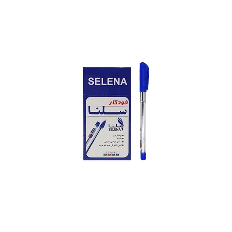 خودکار آبی نیمه ژله ای سلنا مدل 115 با نوک 0.7 میلی‌متر — تصویر ۲