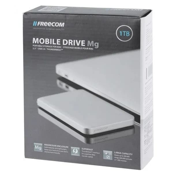 هارد اکسترنال فری کام مدل MOBILE DRIVE MG ظرفیت یک ترابایت همراه با پورت تاندربولت — تصویر ۵