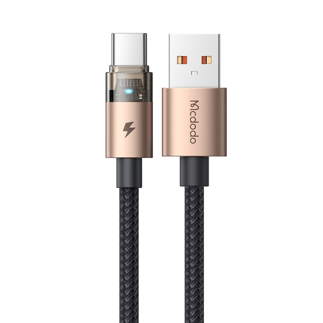 کابل شارژ سریع USB-A به تایپ سی شفاف 100 وات 6 آمپر مک دودو مدل CA-689 — تصویر ۶