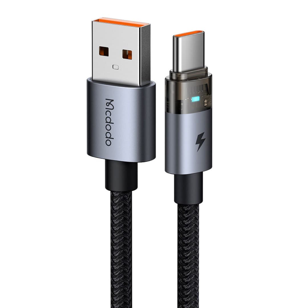 کابل شارژ سریع USB-A به تایپ سی شفاف 100 وات 6 آمپر مک دودو مدل CA-689 — تصویر ۸