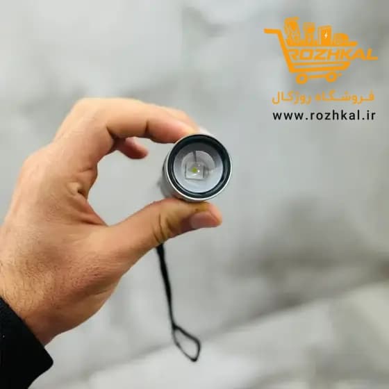 چراغ قوه پلیسی اسمال سان مدل ZY-603 با قابلیت نوردهی دوگانه و بدنه تمام فلز با قدرت و برد نور بالا — تصویر ۳
