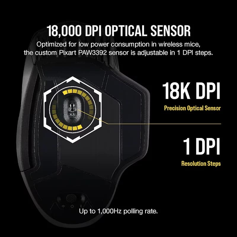 ماوس گیمینگ کورسیر Dark Core RGB PRO — تصویر ۵