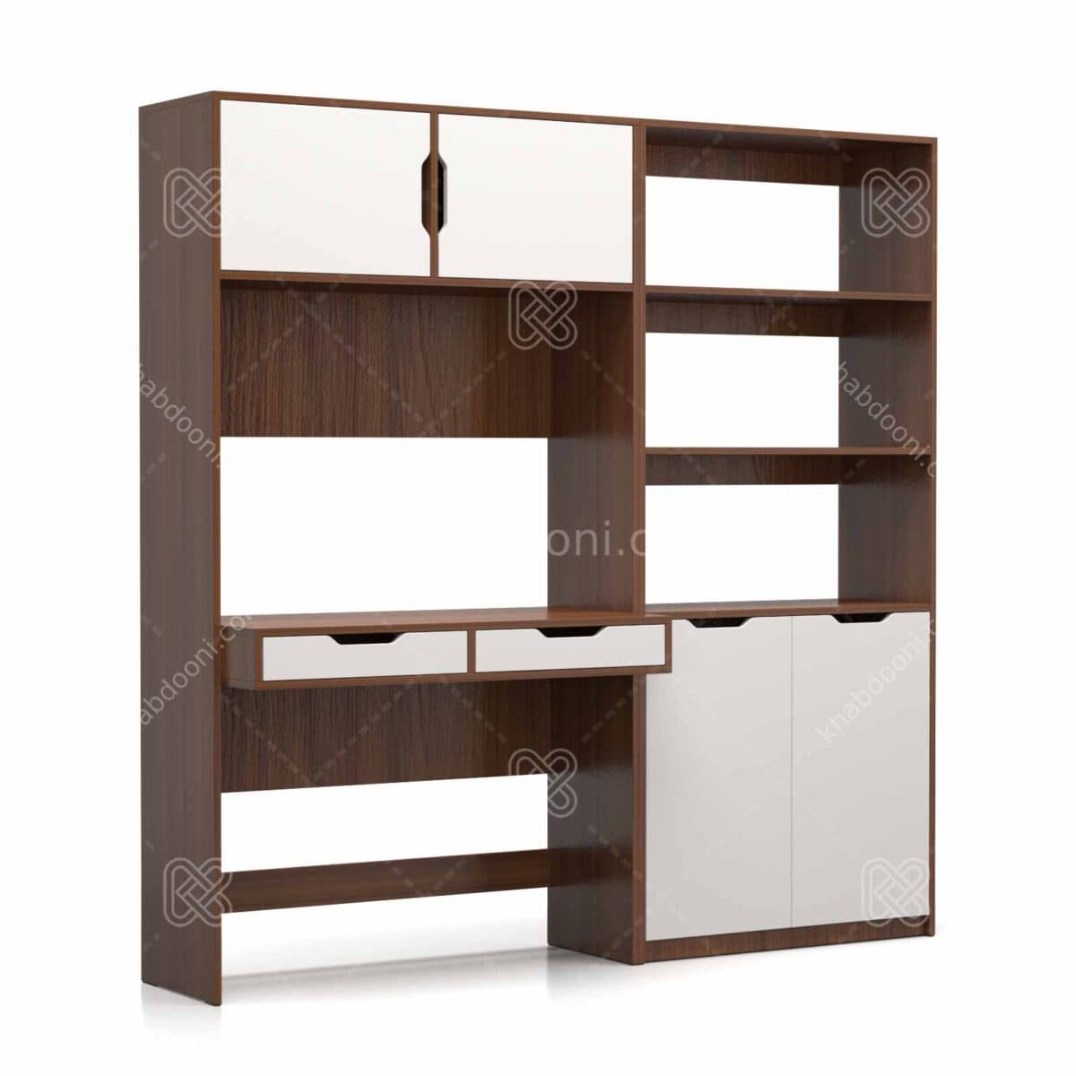 میزتحریر و کتابخانه مودنا (طول 180) – کد KT02 — تصویر ۴