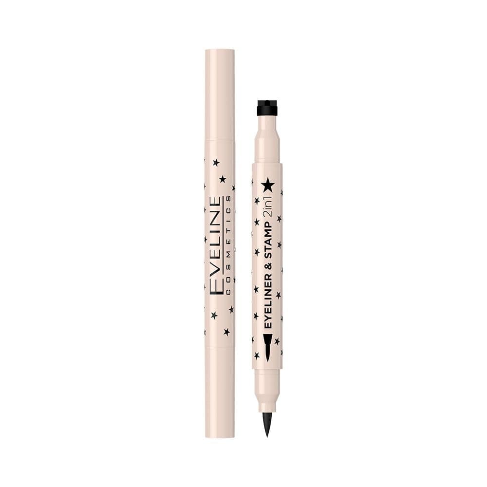 خط چشم ماژیکی و استمپ دار (ستاره) اولاین Eveline Eyeliner & Stamp 2in1