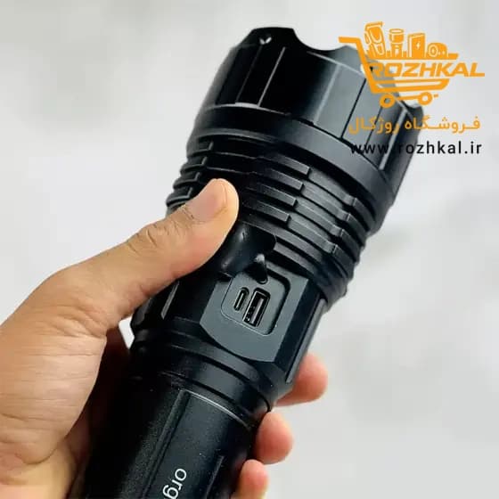 چراغ قوه اسمال سان مدل T312 با برد نور ۱۲۰۰ متر و باتری ۴۱۰۰۰ میلی‌آمپر مدل اصلی — تصویر ۴