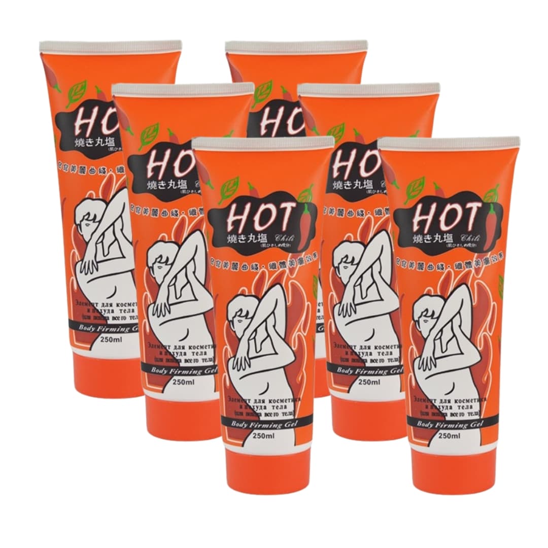 پکیج ژل لاغری و چربی سوز موضعی بدن هات چیلی(پکیج 6 عددی)