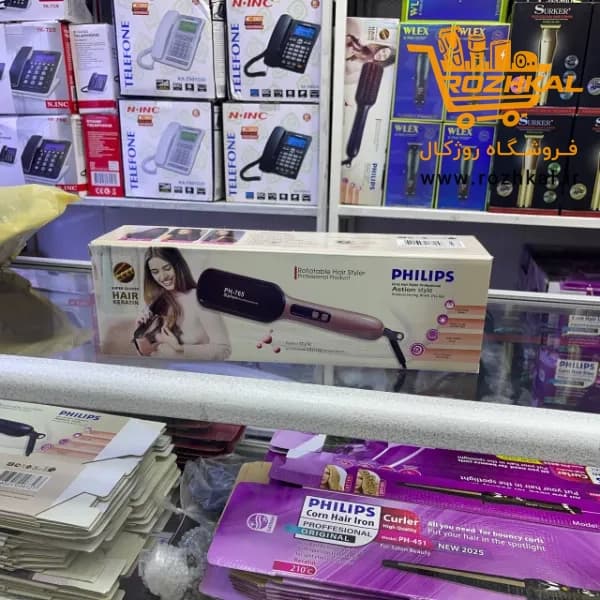 برس حرارتی فیلیپس Philips مدل PH-765 صاف‌کننده و حالت‌دهنده سریع مو — تصویر ۳