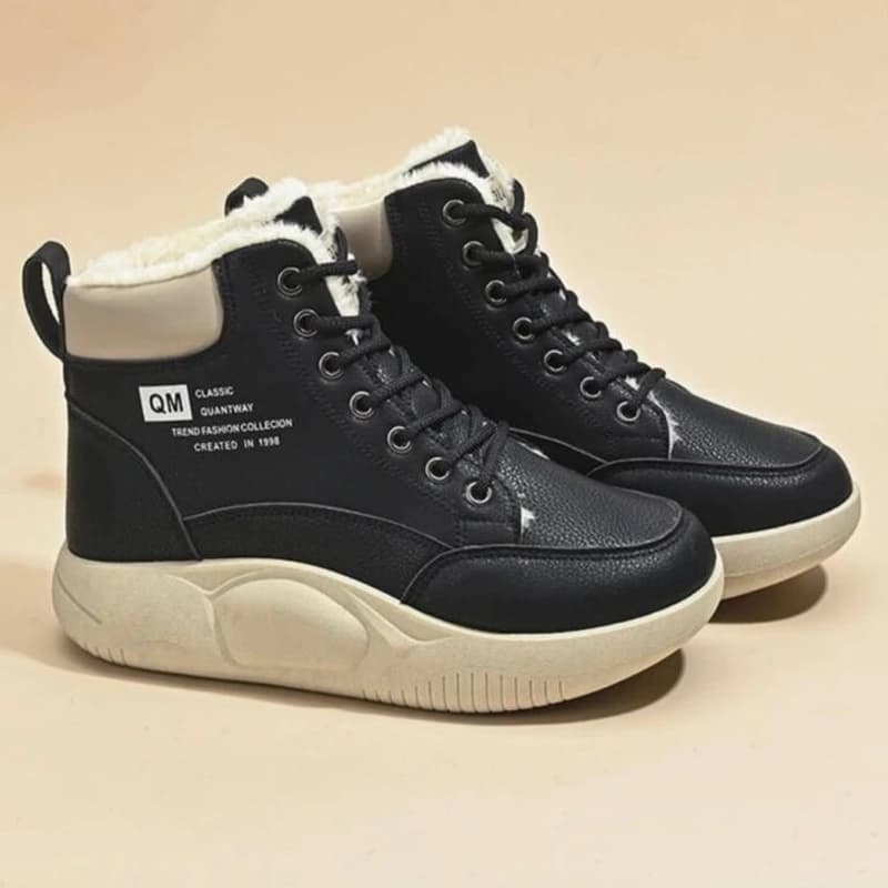 نیم بوت خزدار زنانه مدل فشن | ankle boots water proof — تصویر ۳