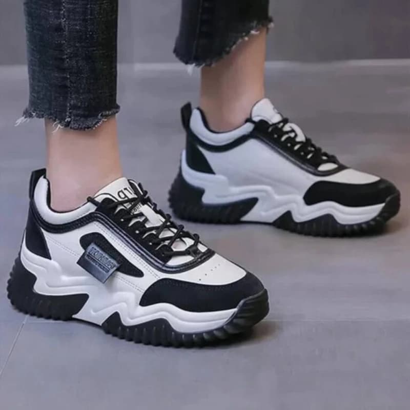 کفش کتونی لژدار زنانه مدل فشن | Fashion Platform Sneakers — تصویر ۴
