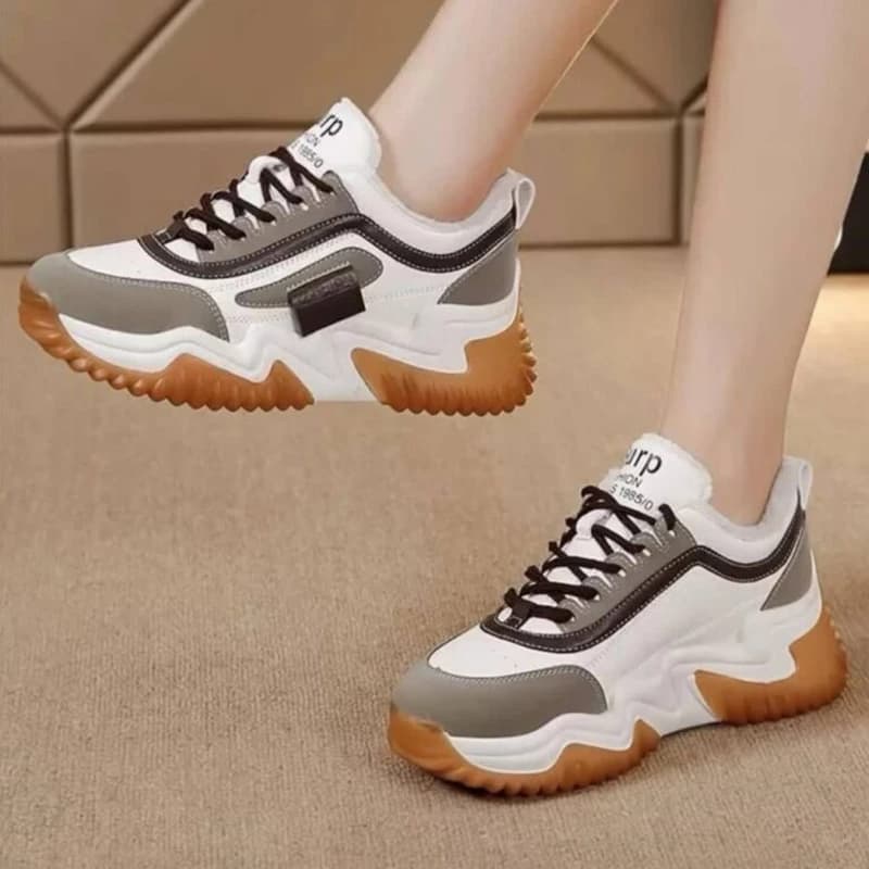 کفش کتونی لژدار زنانه مدل فشن | Fashion Platform Sneakers — تصویر ۲