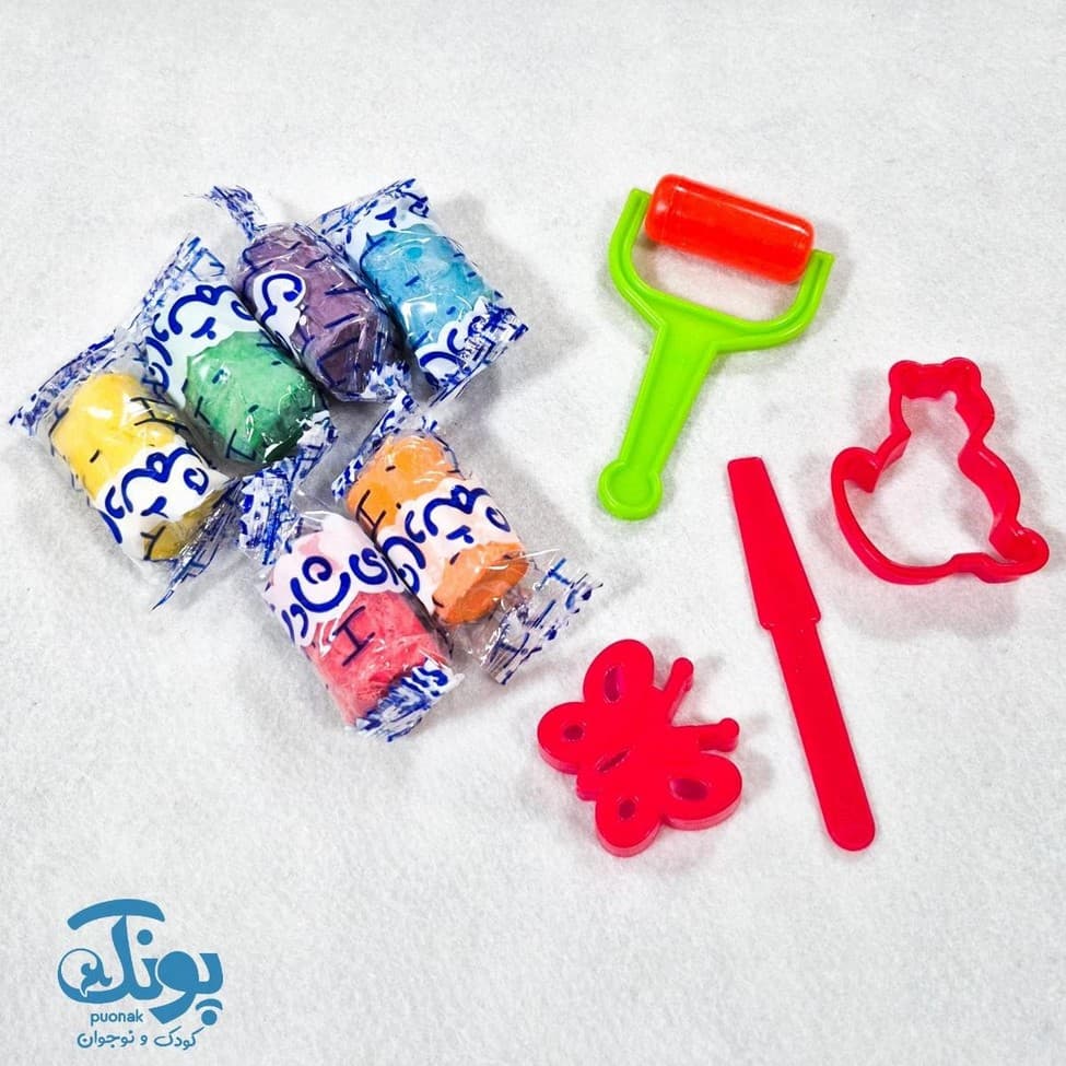 خمیر بازی باکس ۶ رنگ شاد شمش — تصویر ۳