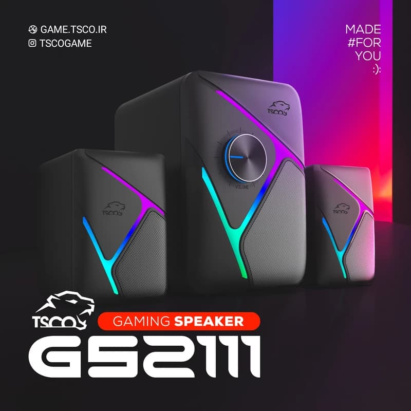 اسپیکر دسکتاپ تسکو مدل TSCO GS 2111 — تصویر ۲