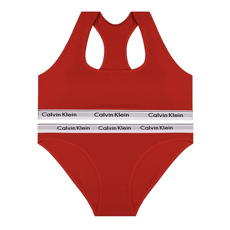 ست نیم تنه شورت زنانه ورزشی کش اسپرت Calvin Klein برند مرلین — تصویر ۲