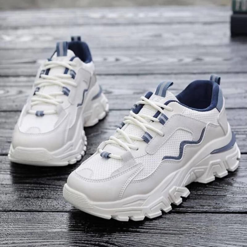 کفش کتونی اسپرت لژدار طبی زنانه مدل ریوا | Riva Platform Sneakers — تصویر ۴