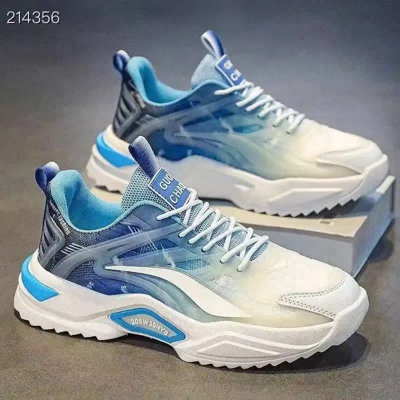 کتونی مردانه طبی لژدار مدل آبرنگی | Men’s Watercolor Platform Sneakers