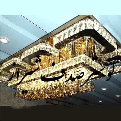 لوستر مدرن سقفی مستطیل آراد(ضمانت سلامت تحویل کالا)(18ماه گارانتی)(ارسال رایگان) — تصویر ۵