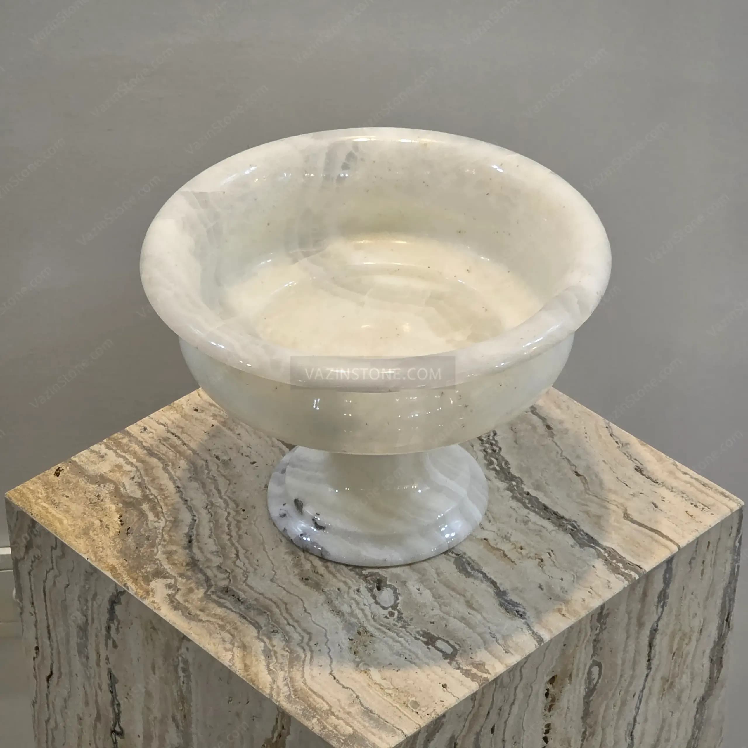ظرف میوه خوری سنگی ماهین — تصویر ۲