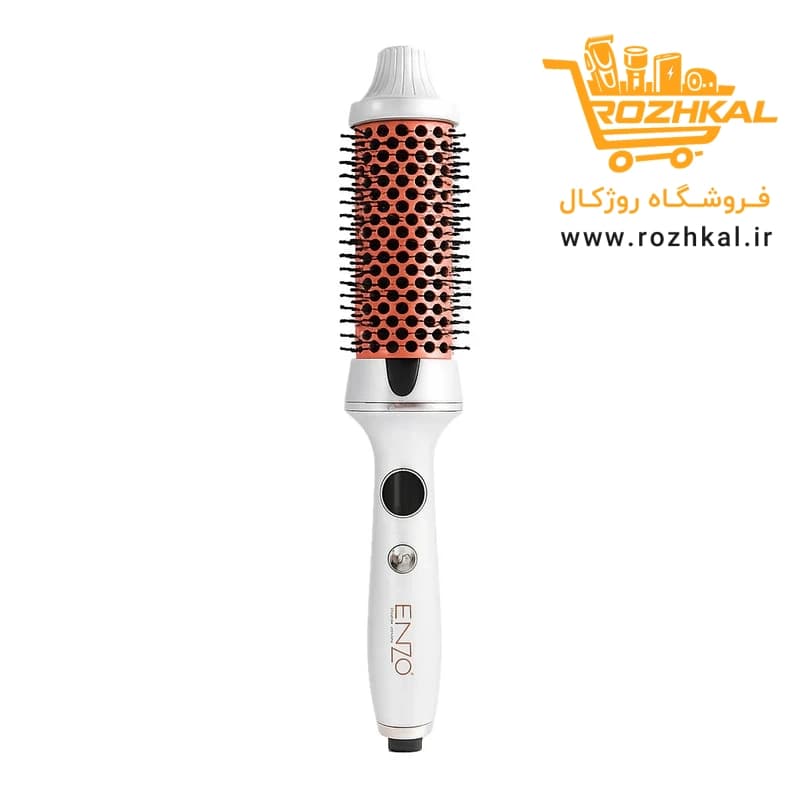 سشوار برس دار حرارتی و حالت دهنده مو انزو مدل 2230 با سری ENZOGLAMHAIR مدل براشینگ حرفه ای اورجینال — تصویر ۵