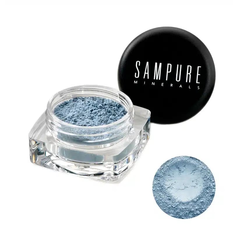 سایه چشم پودری مینرال ارگانیک سمپیور انگلستان-SAMPURE-SPARKLING TEAL شماره 100