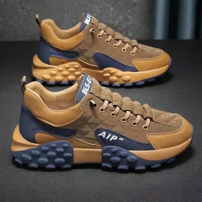 کتونی لژدار مردانه قهوه‌ای Air | Men’s Brown Platform Sneakers — تصویر ۲