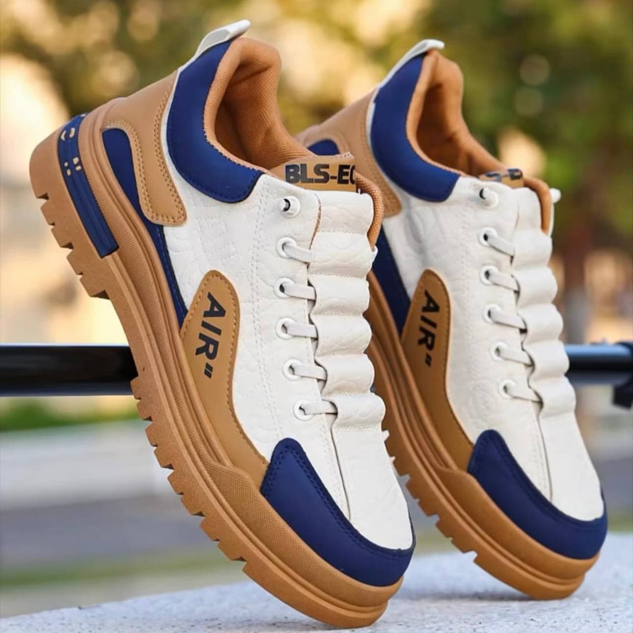 کتونی لژدار طبی مردانه ضد آب Men’s Waterproof Platform Orthopedic Sneakers — تصویر ۴