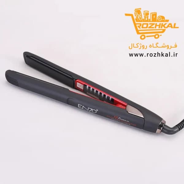 اتو موی حرفه‌ای انزو (ENZO) مدل EN-5183 با صفحات تیتانیوم سرامیک و نمایشگر دیجیتال — تصویر ۲
