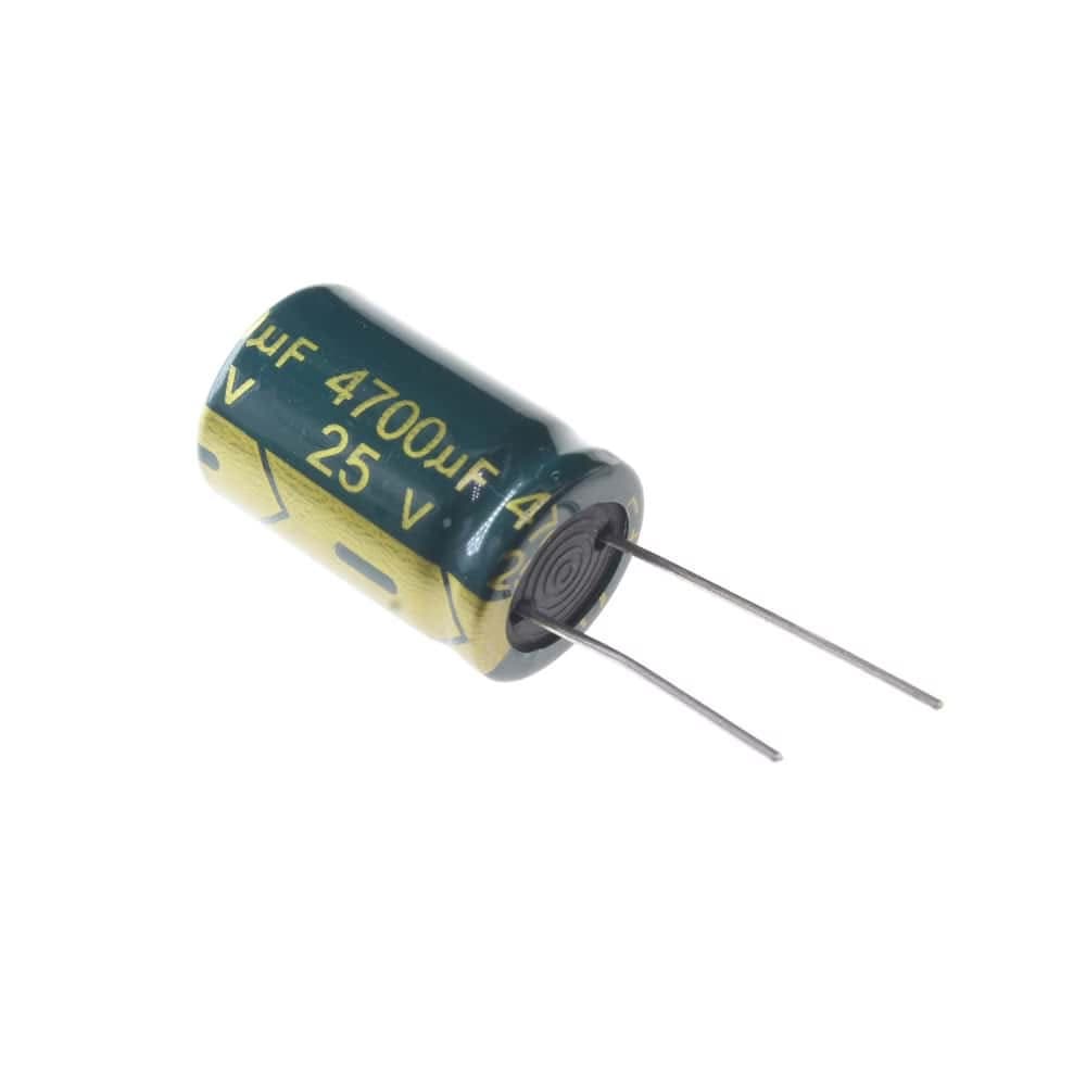 خازن الکترولیت 4700 میکرو فاراد 25 ولت | 4700UF 25V